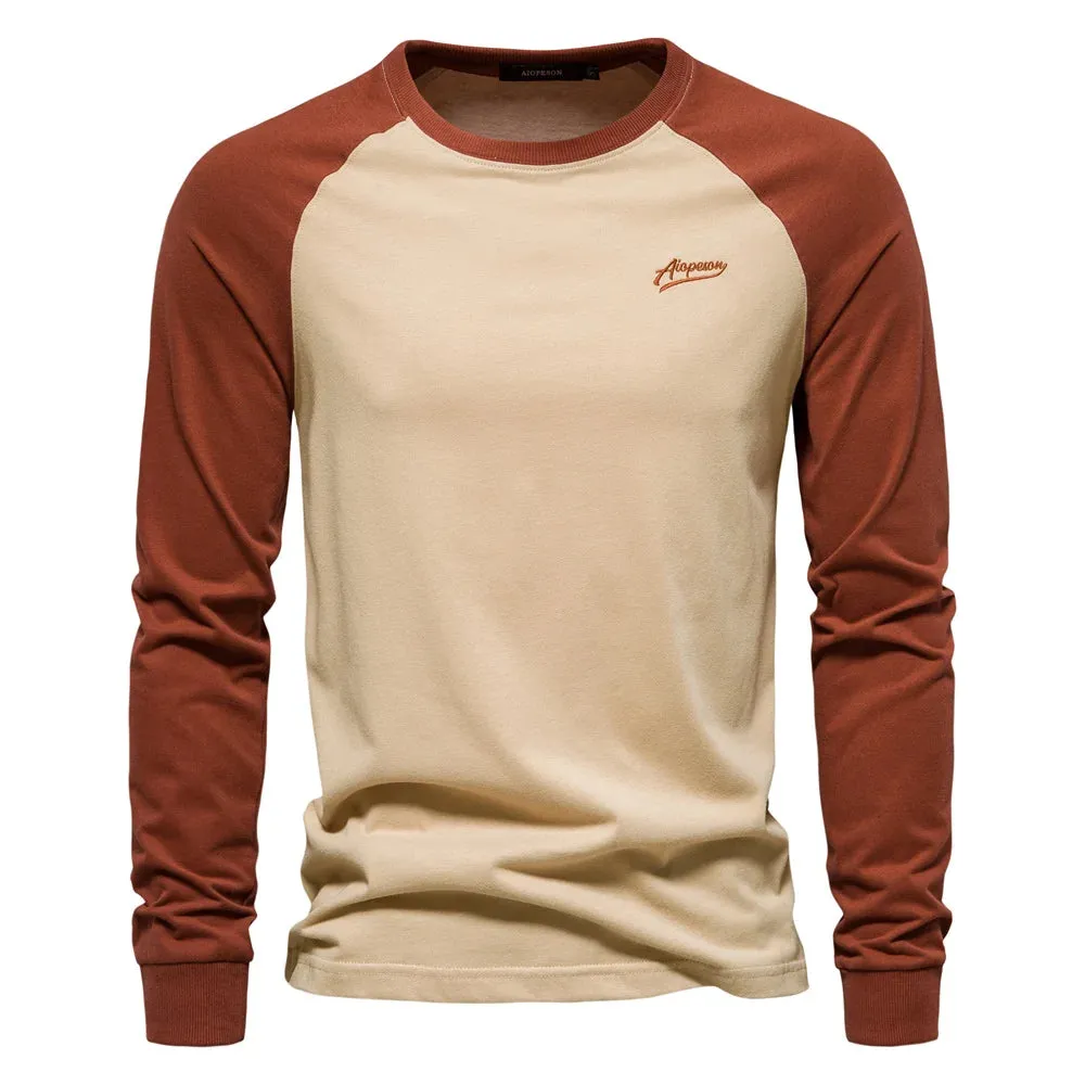 Men's Casual long sleeve Cotton T-shirt