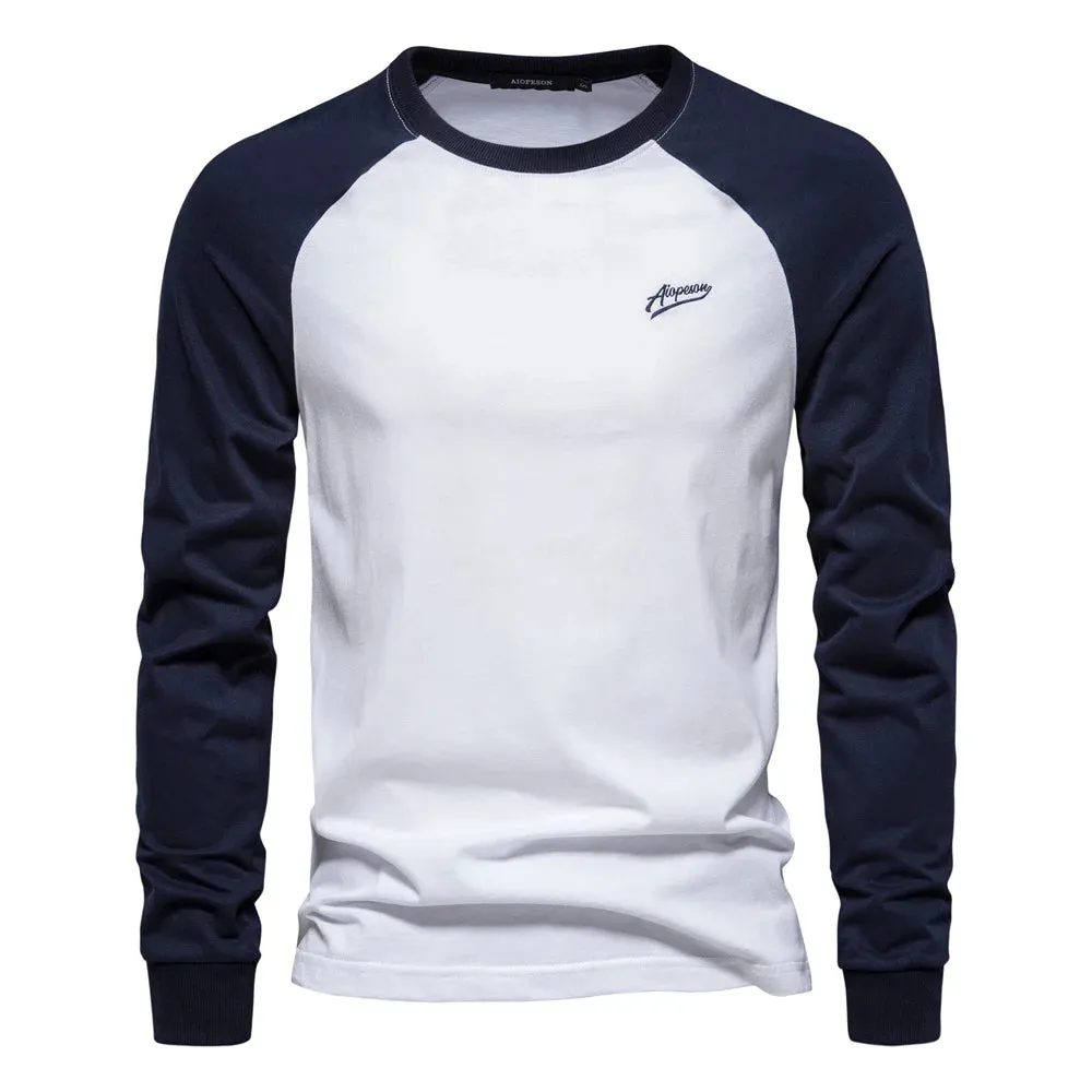 Men's Casual long sleeve Cotton T-shirt