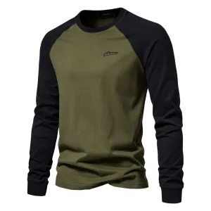 Men's Casual long sleeve Cotton T-shirt