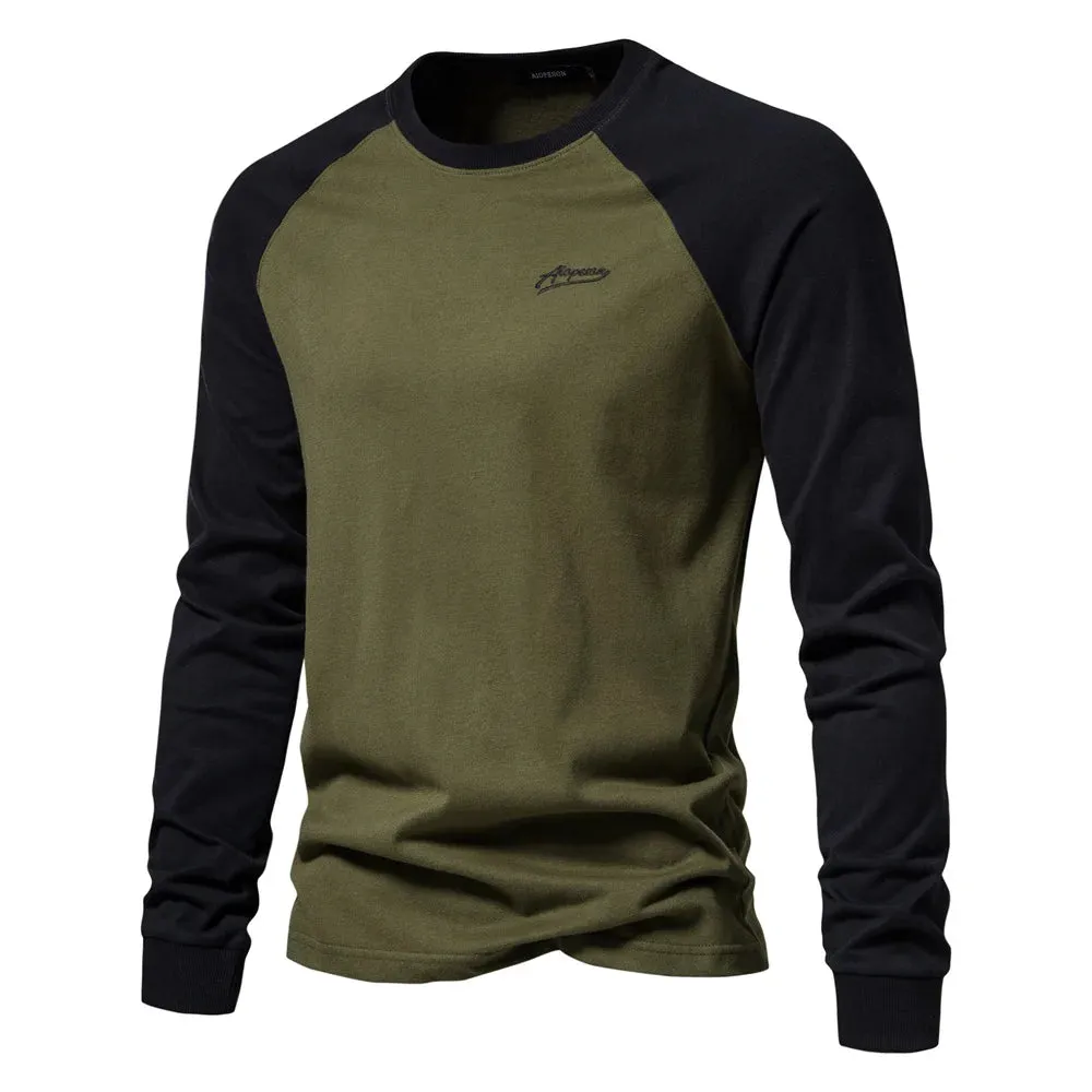 Men's Casual long sleeve Cotton T-shirt