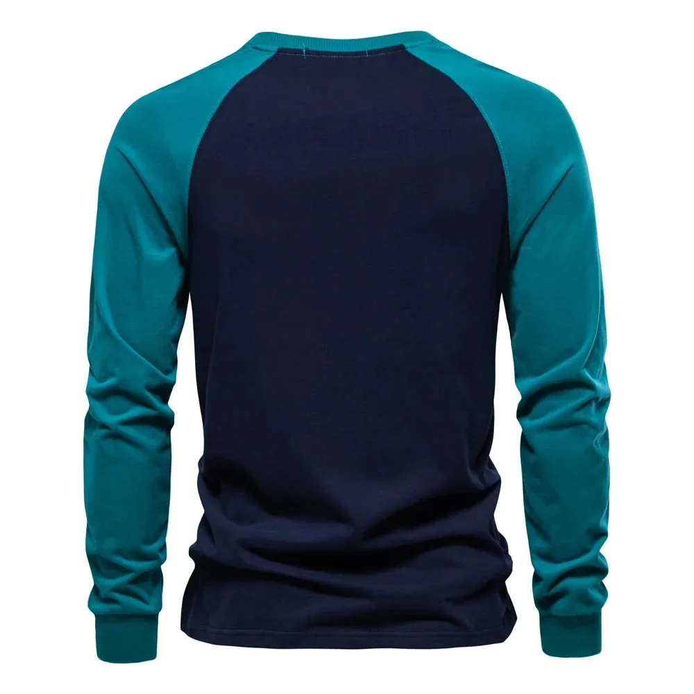 Men's Casual long sleeve Cotton T-shirt