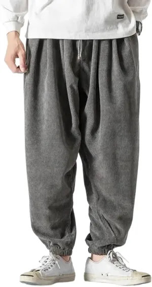 Men's Harem Pants Loose Mens Plus Size Joggers Pants Male Casual Trousers Cotton Sweatpants