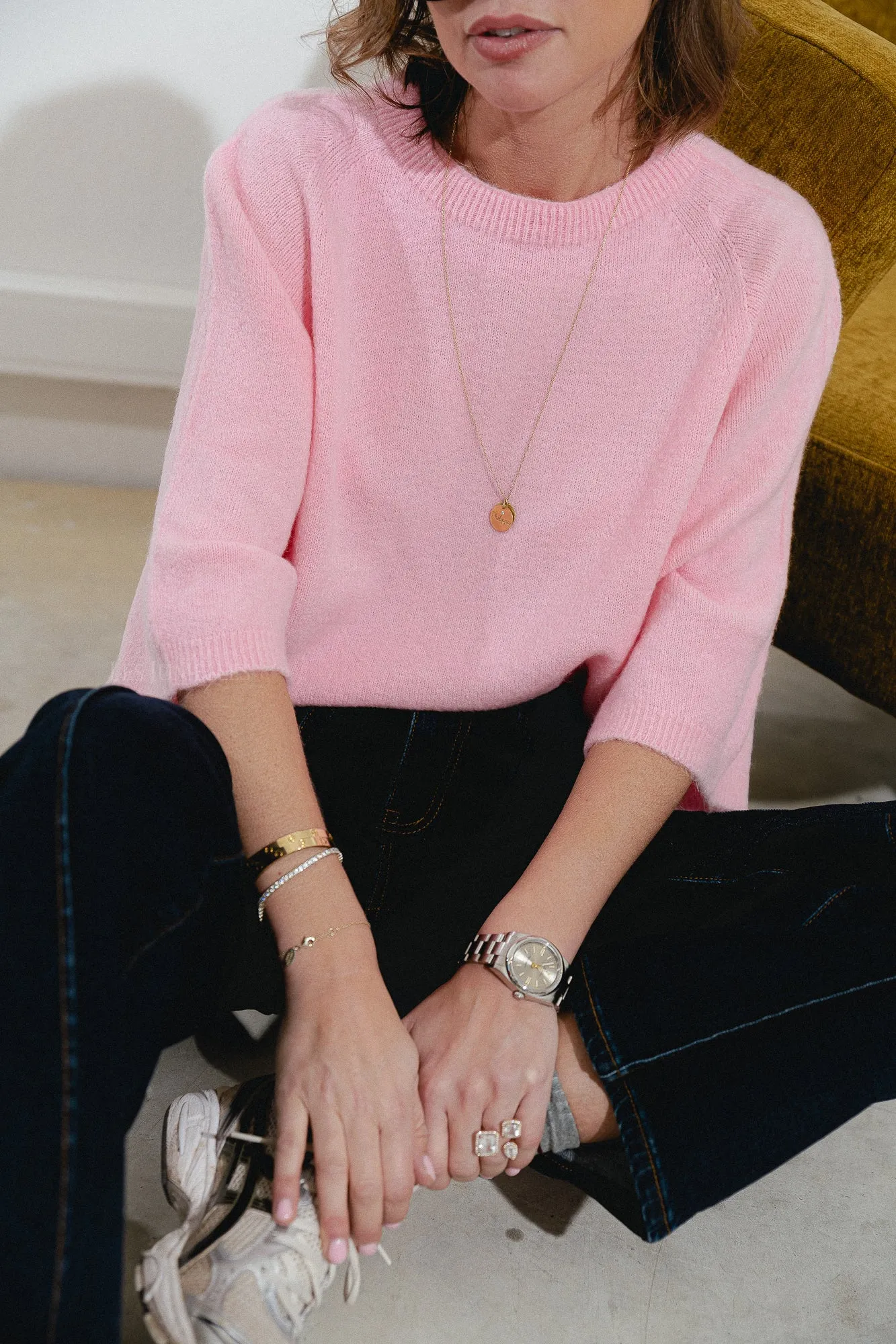 Monica jumper baby pink