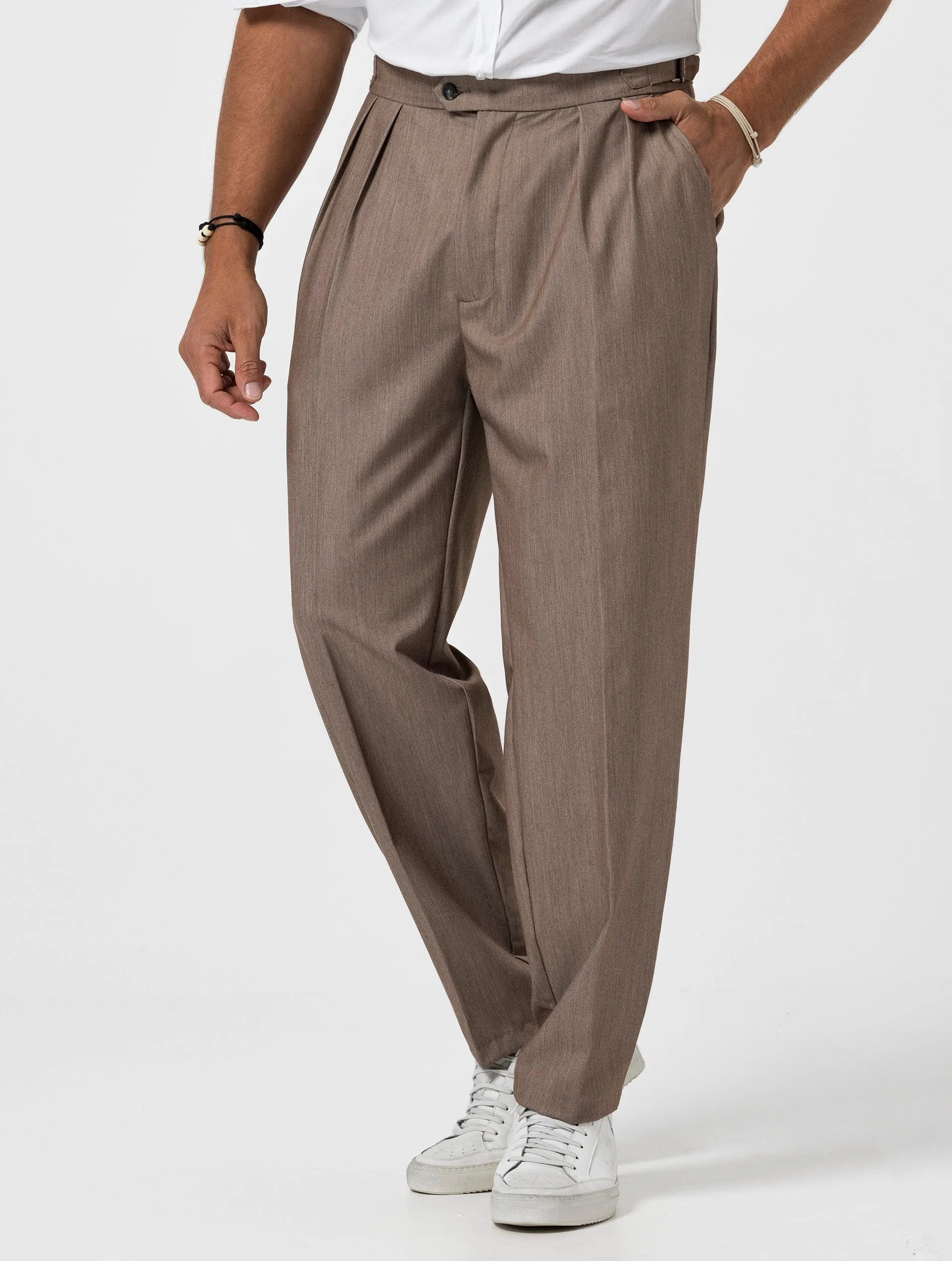 NICK FORMAL PANTS IN BROWN