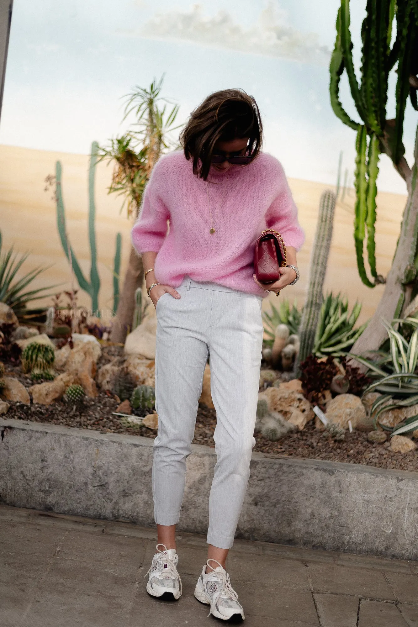 Nova mohair jumper pink