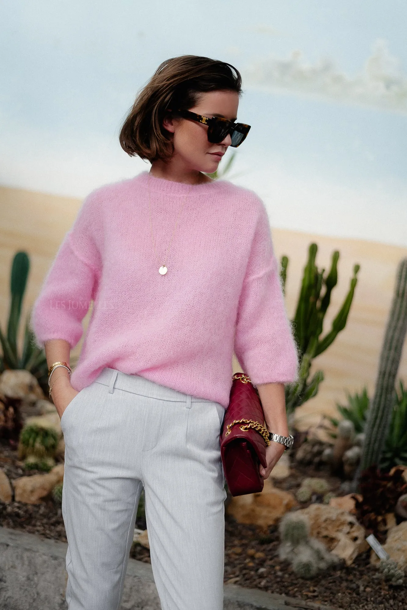Nova mohair jumper pink