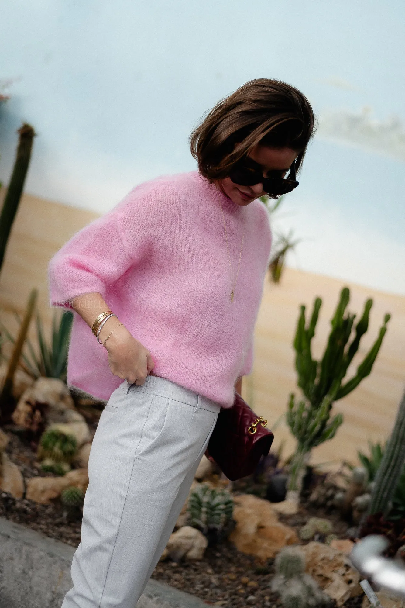 Nova mohair jumper pink