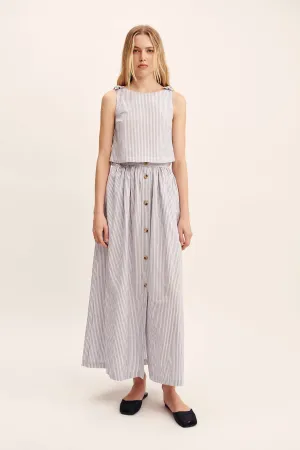 OSCAR SKIRT - BLUE STRIPE