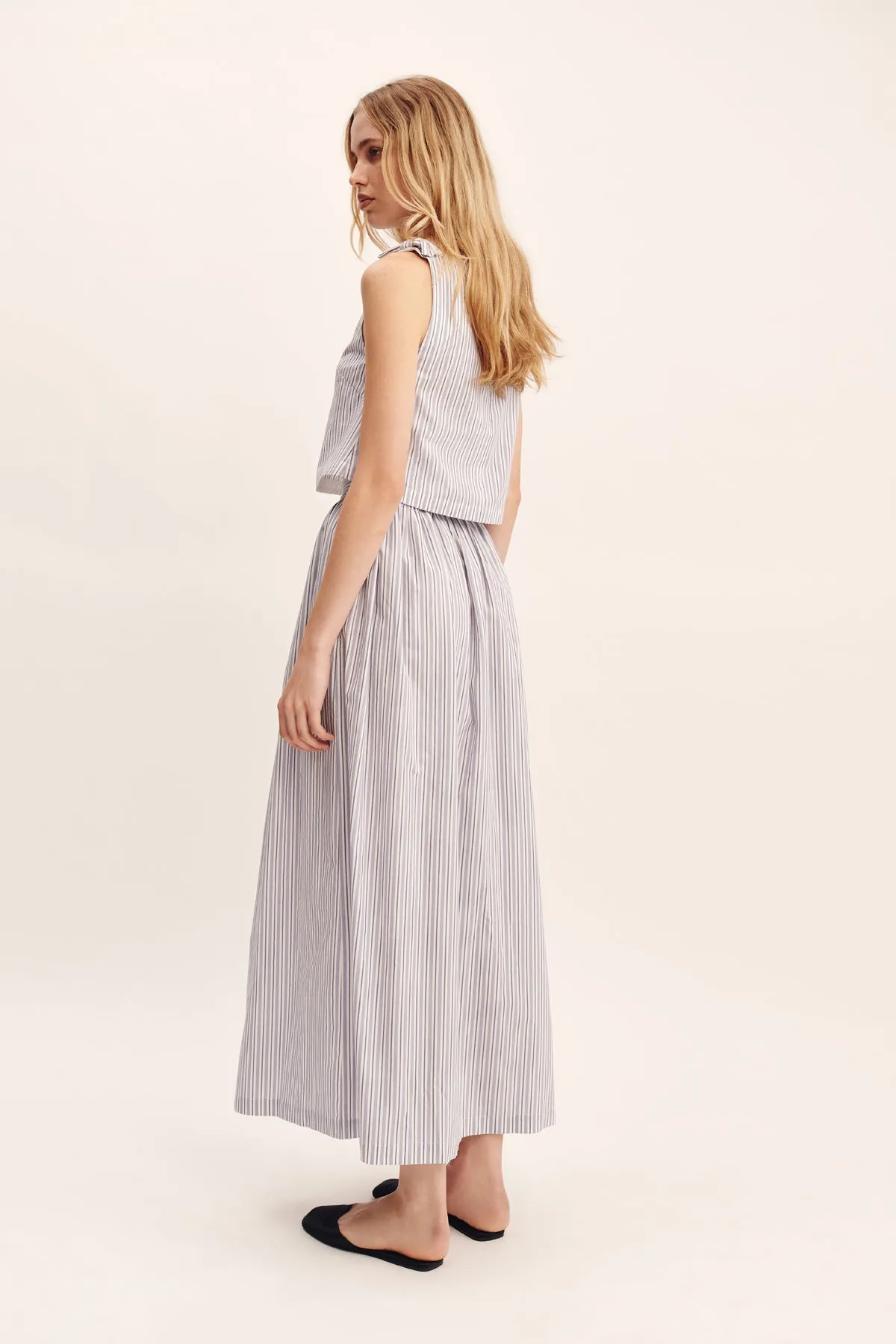 OSCAR SKIRT - BLUE STRIPE