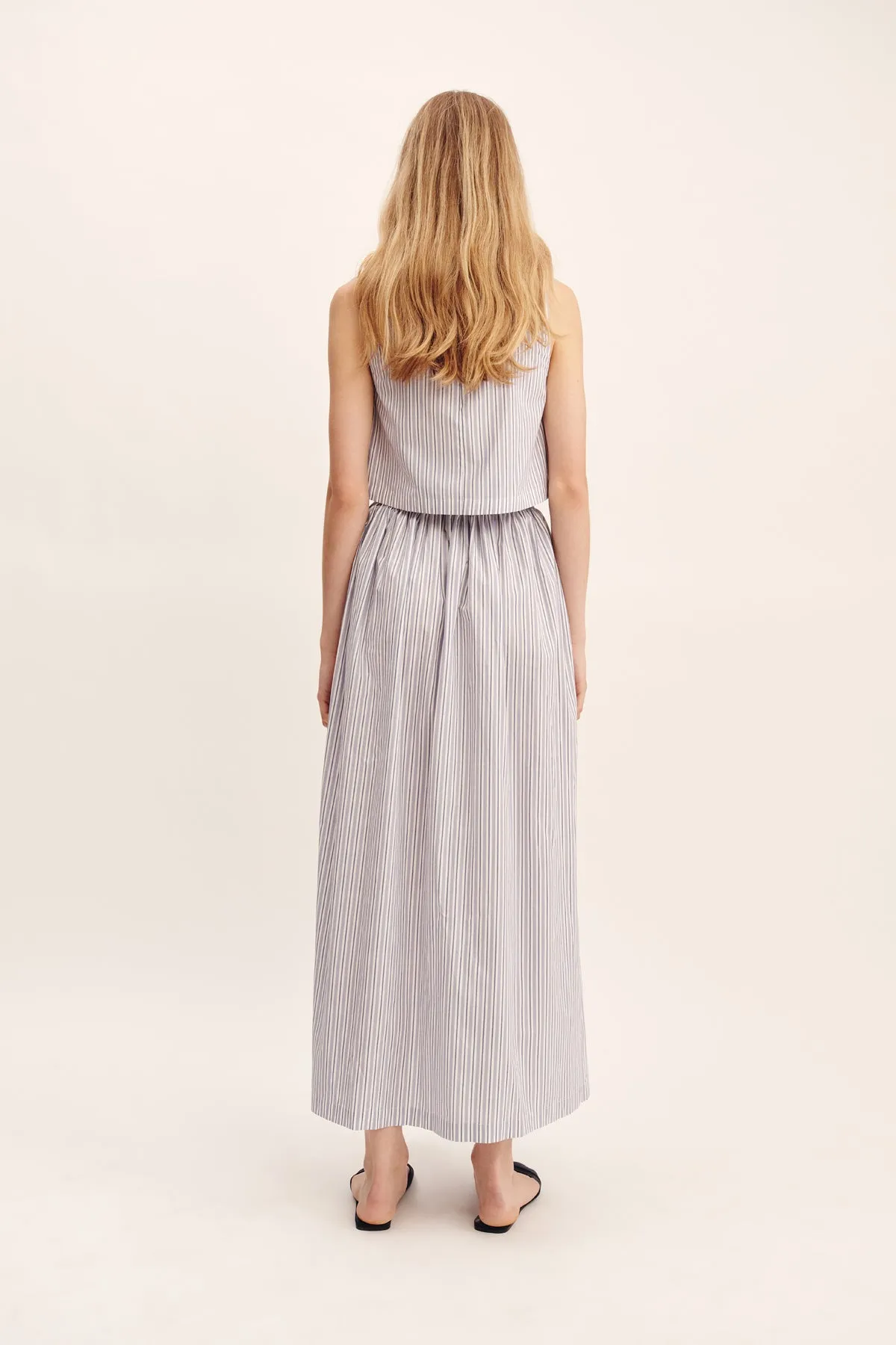 OSCAR SKIRT - BLUE STRIPE