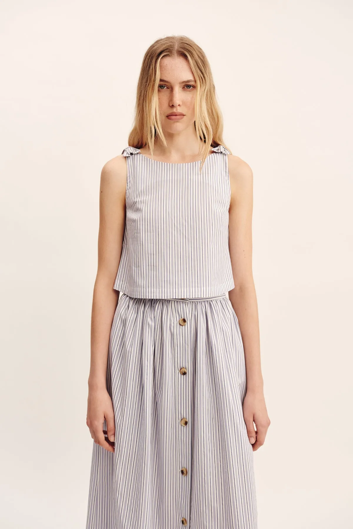 OSCAR SKIRT - BLUE STRIPE