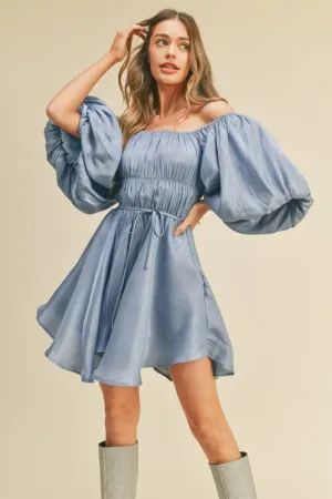 Puff Sleeve Fairytale Dress Powder Blue