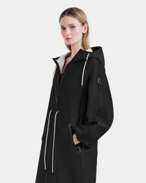 RUD-8125008 CARLA BLACK LONG RAINCOAT