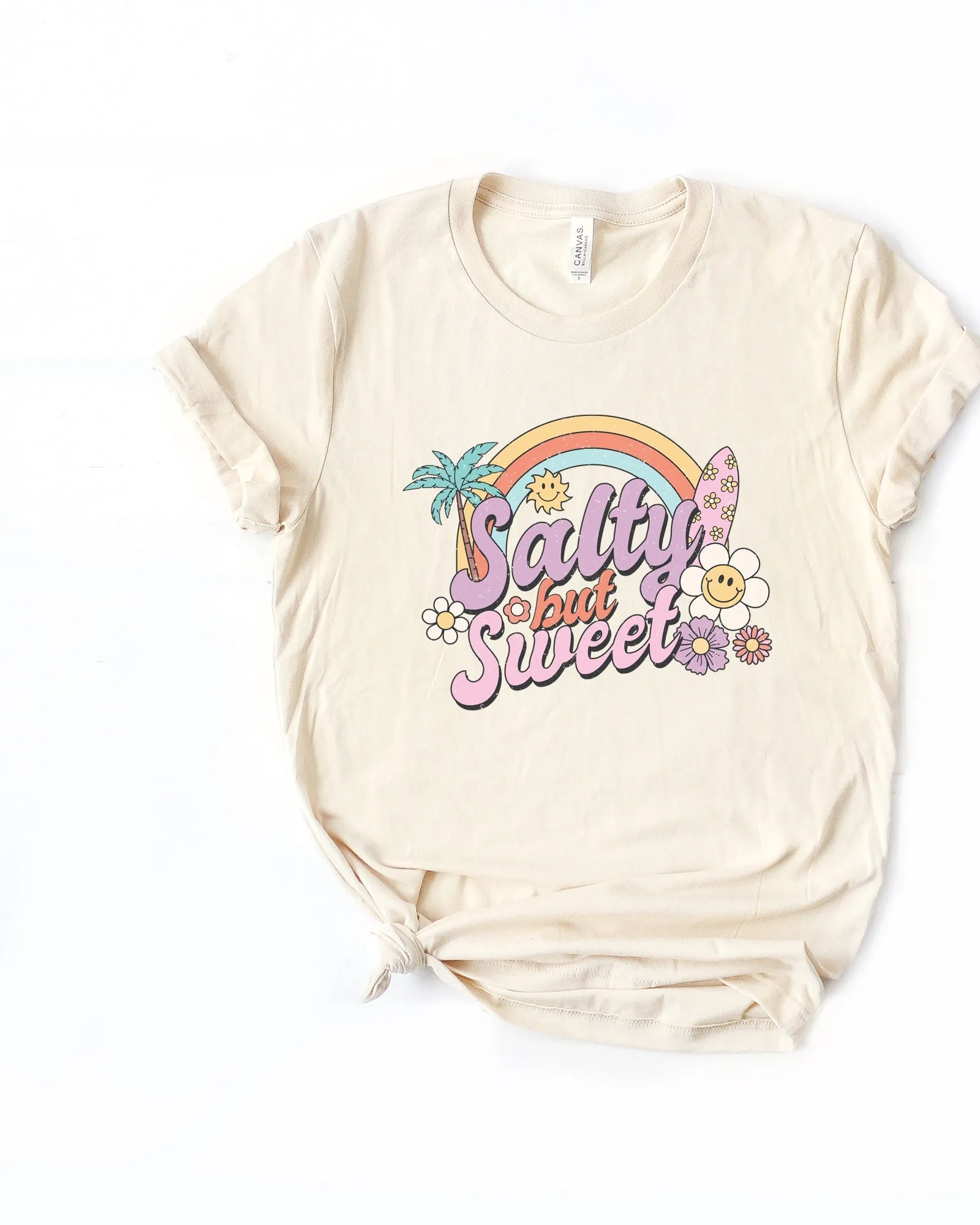 Salty But Sweet Short Sleeve Graphic Tee | Cream
