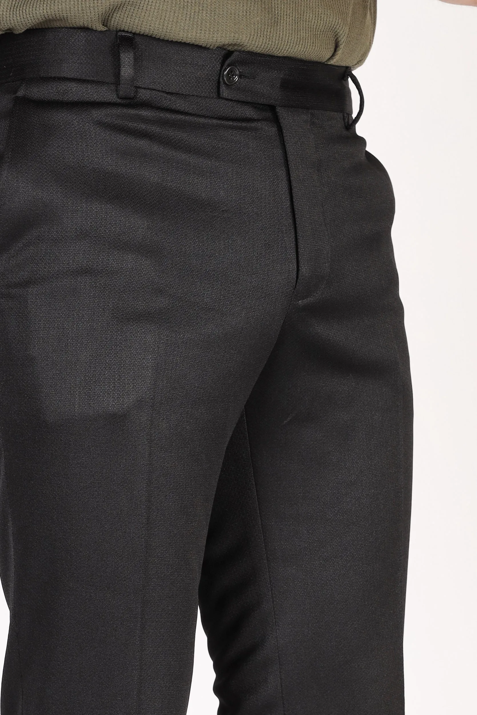 Textured Slim Fit Dress Pants