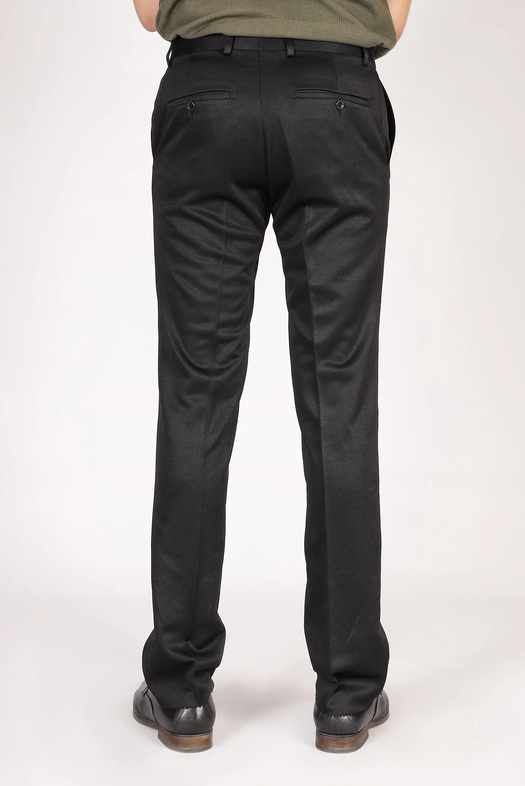 Textured Slim Fit Dress Pants