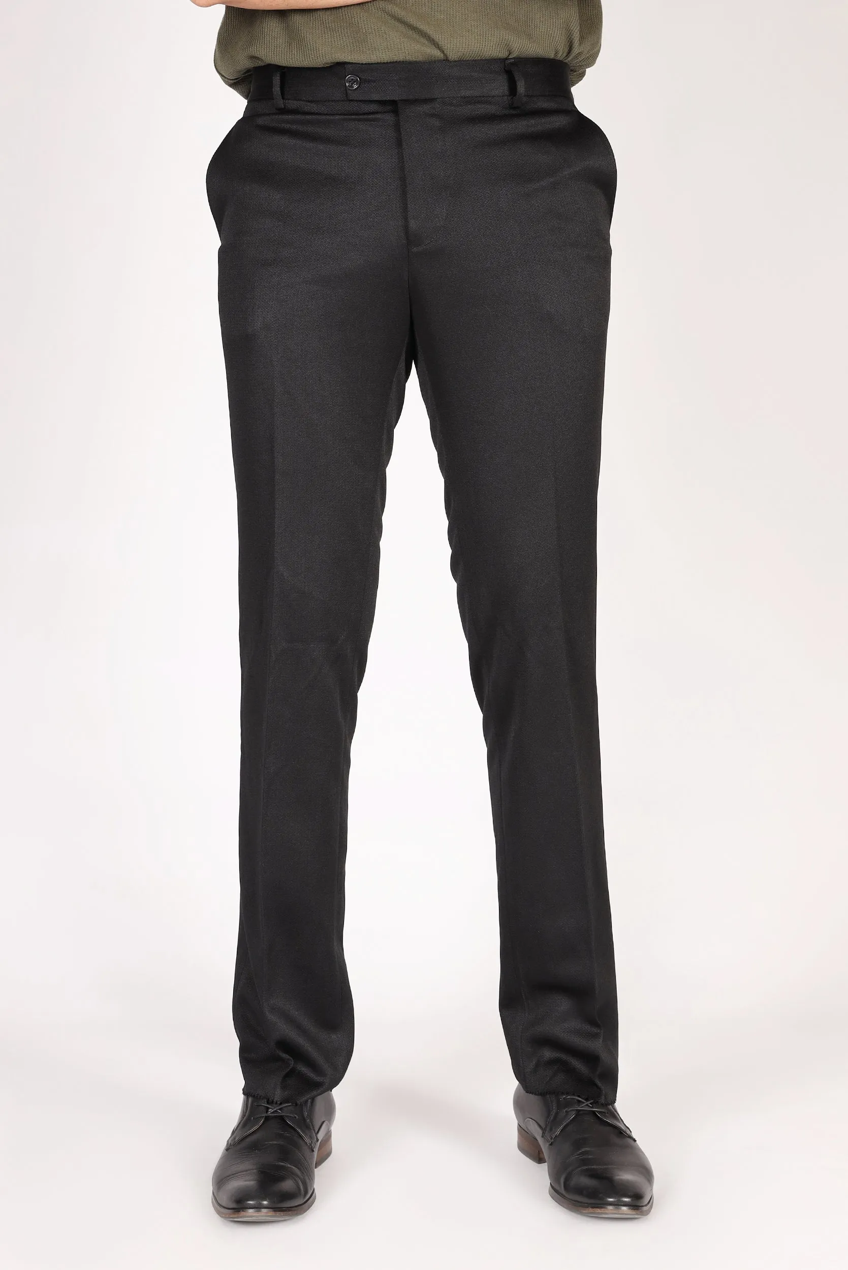 Textured Slim Fit Dress Pants