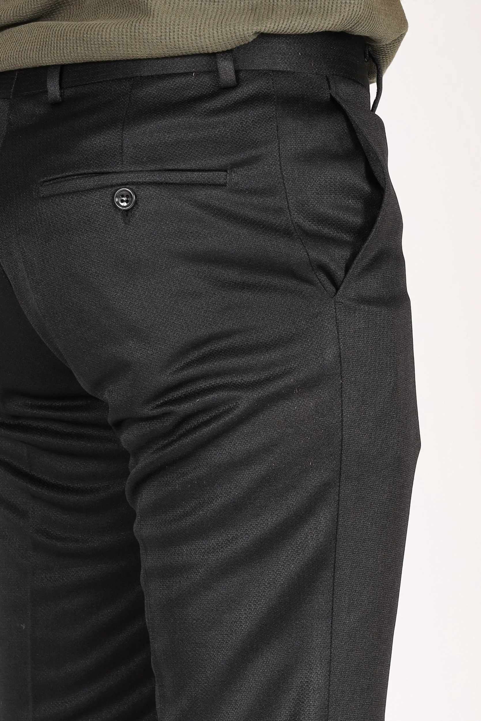 Textured Slim Fit Dress Pants