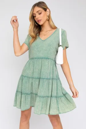 Washed Baby Doll Mini Dress *Multiple Colors*