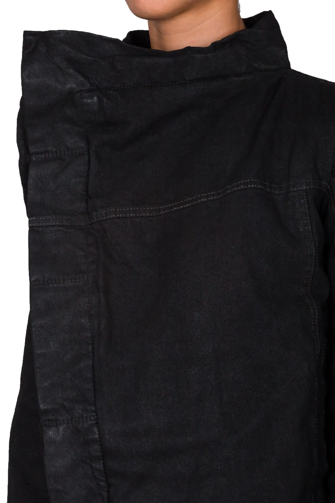 Wide Collar Fitted Jacket