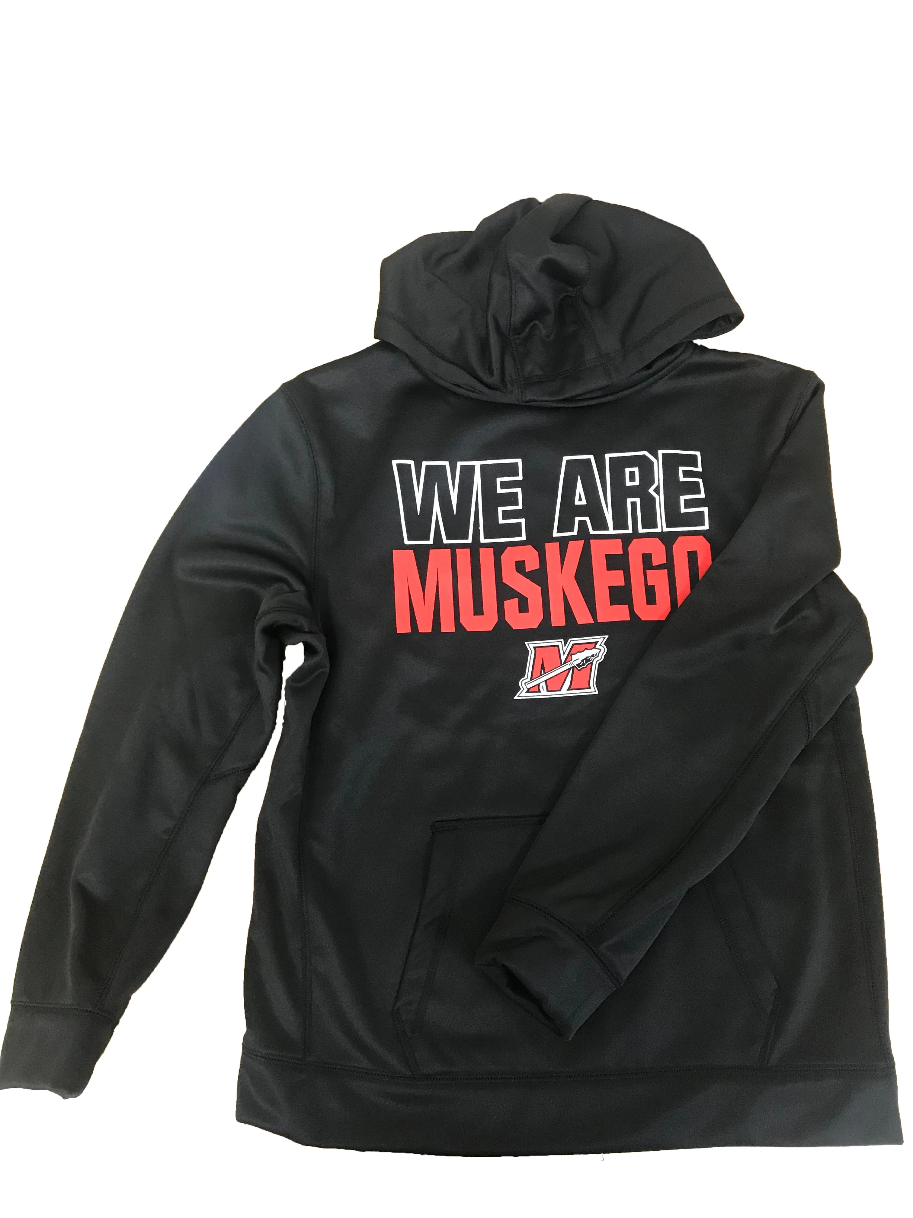 Youth Recruit "We Are Muskego" Black Performance Hoodie